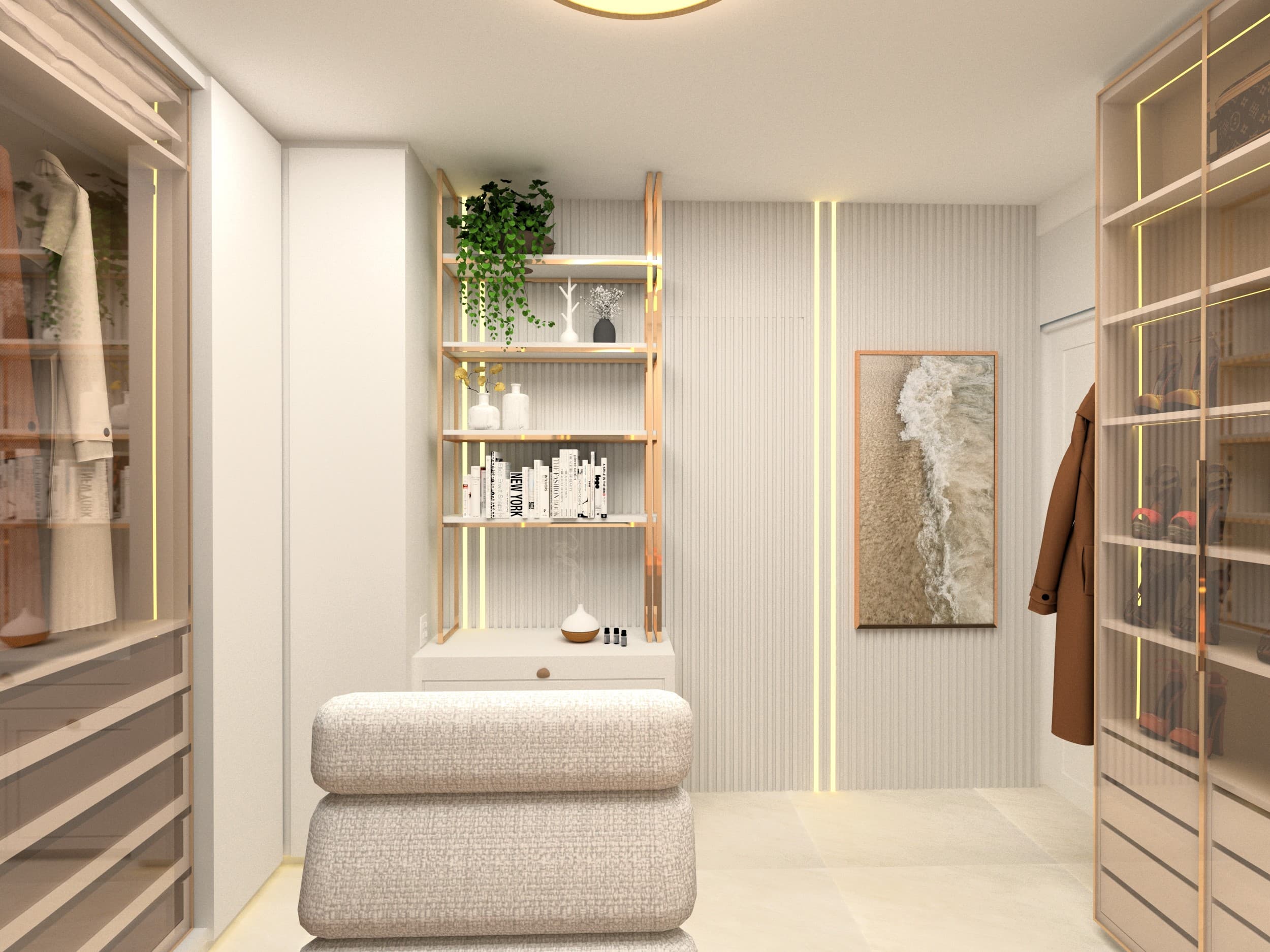 reforma apartamento porto alegre - Projeto de arquitetura e design de interiores - Closets - Camila Chalon Arquitetura