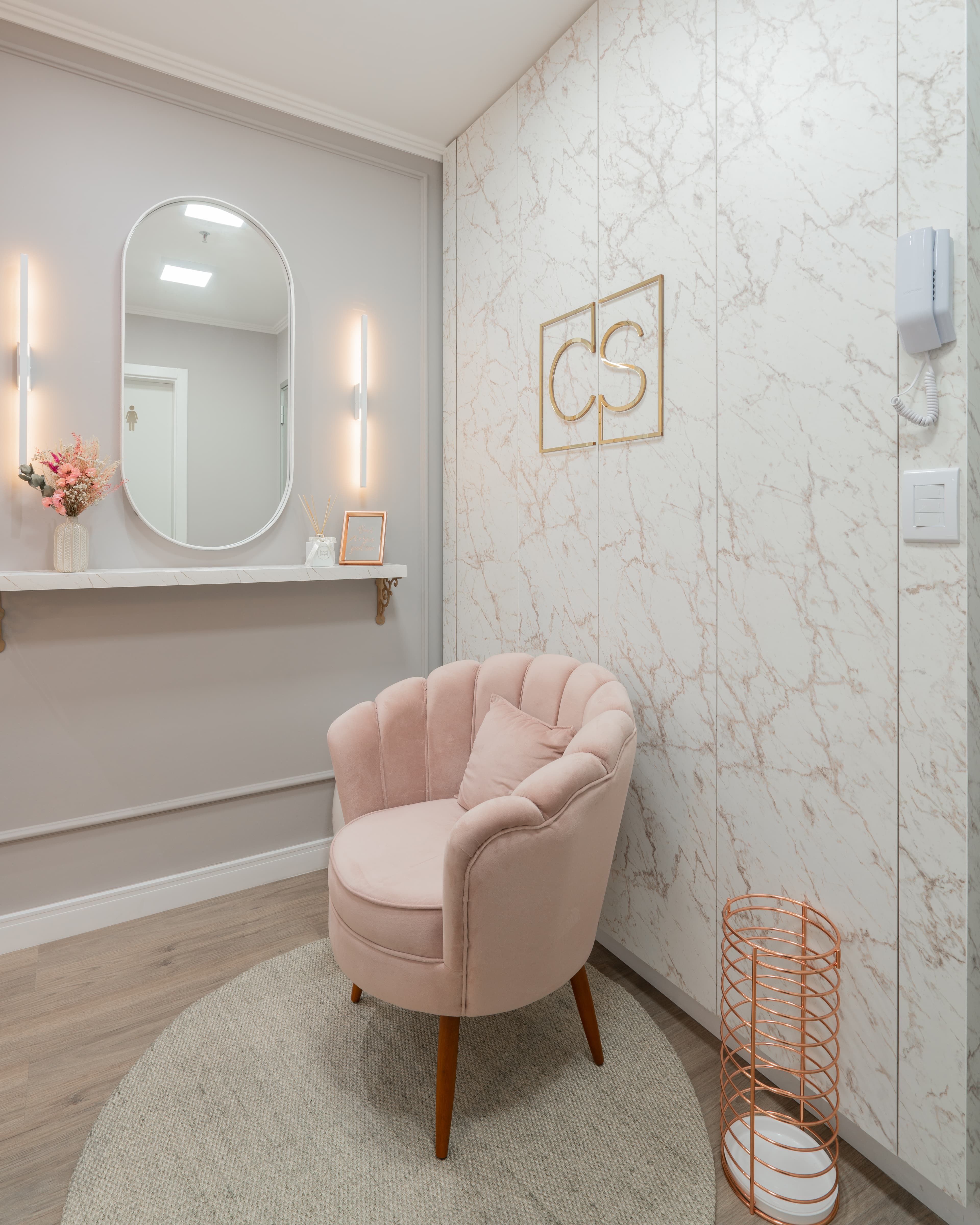 arquiteta reforma clinica estetica porto alegre - Projeto de arquitetura e design de interiores - Clínica de Estética - Camila Chalon Arquitetura