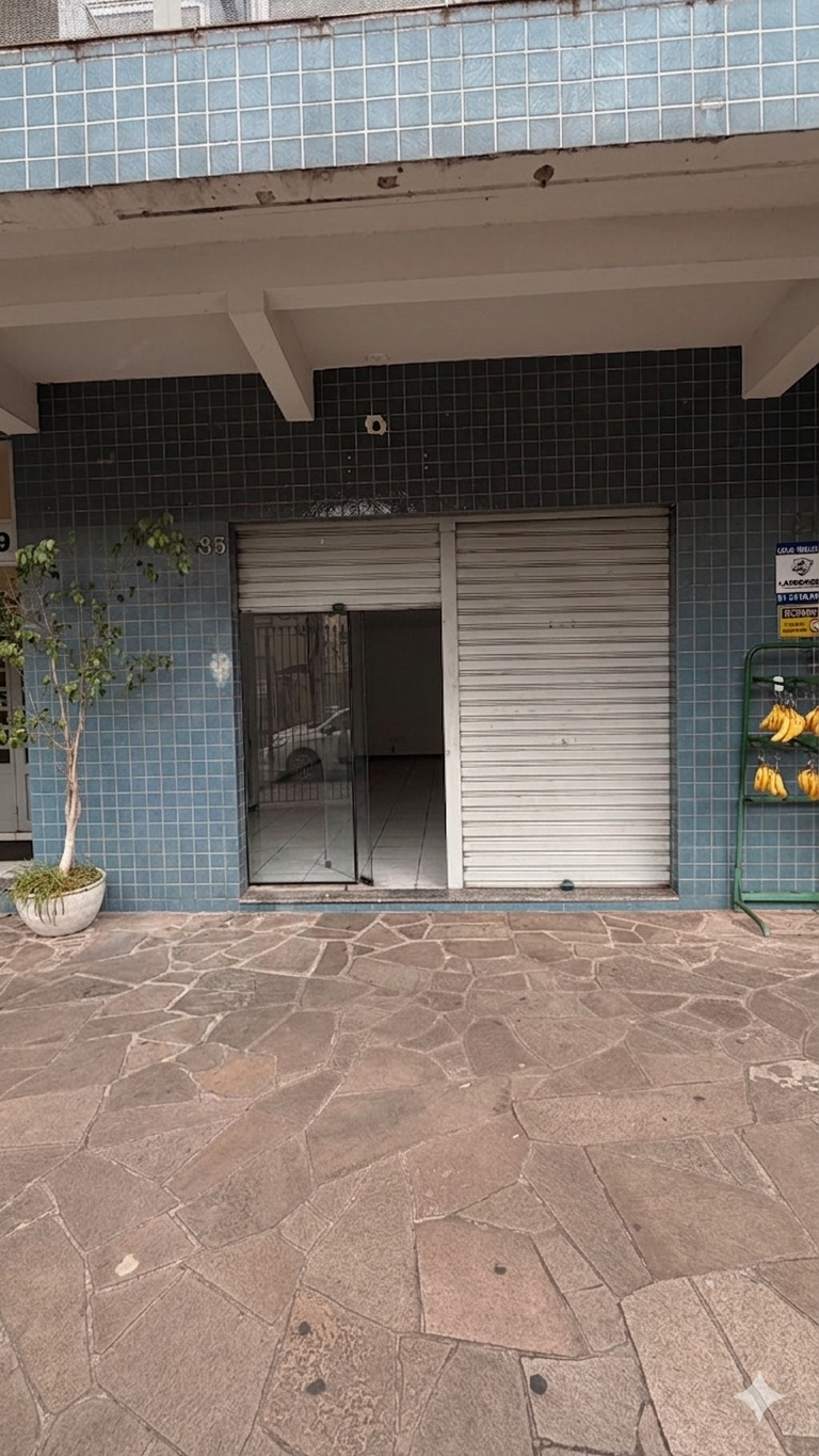 Antes: Área da fachada original - Pilates Humanize