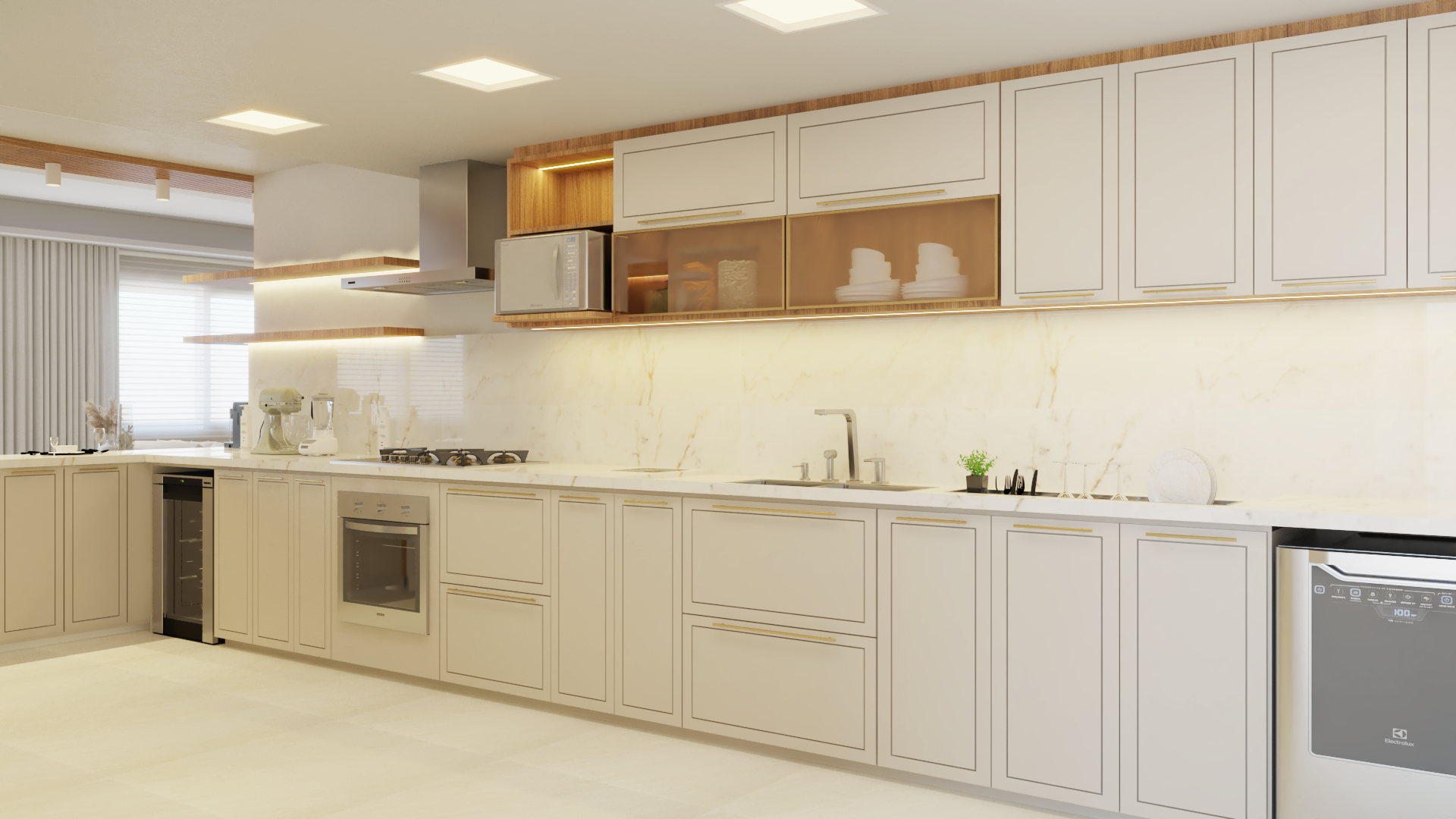 Arquiteta Camila Chalon Projeto e Reforma Cozinha Apartamento | Moinhos de Vento Porto Alegre | RS
